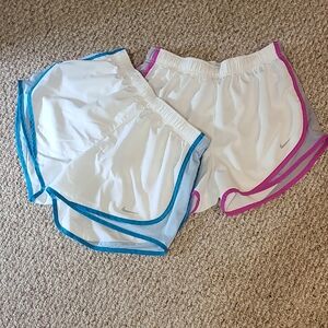 Nike Athletic Shorts White Lightweight Design